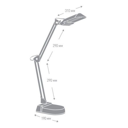 Светильник KD-017A настол. база + струбцина 230В 11Вт КЛЛ 2G7 черн. Camelion 3276