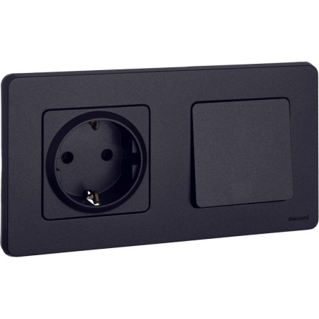 Выключатель 1-кл. Inspiria 10А IP20 250В 10AX механизм антрацит IEK 673603