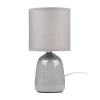 Светильник настольный JH2-02-gy E14 IP20 130х130х255мм керамика; ткань; PVC-пластик сер. JazzWay 5062320