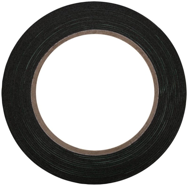 Лента клеящая 2-х сторонняя монтажная на вспененной основе с полимерной подложкой 12ммх5м FIT 11795