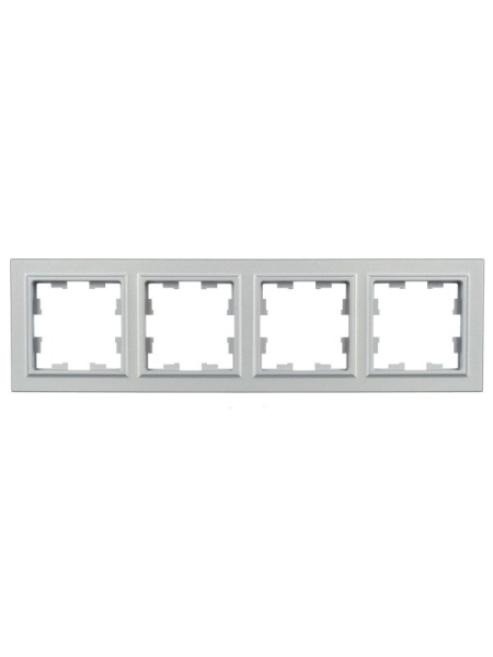 Рамка 4-м BRITE РУ-4-БрА алюм. IEK BR-M42-K47