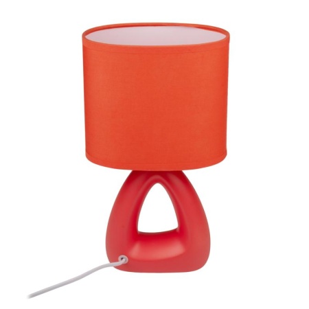 Светильник настольный JH2-01-og E14 IP20 170х100х300мм керамика; ткань; PVC-пластик оранж. JazzWay 5062290