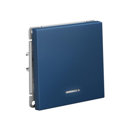 Выключатель 1-кл. ArtGallery (сх. 1а) 10AX с подсветкой механизм аквамарин SE GAL001113