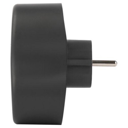 Разветвитель электрический SPx-2e-B на 2 розетки с заземл. 16А черн. Эра Б0059722