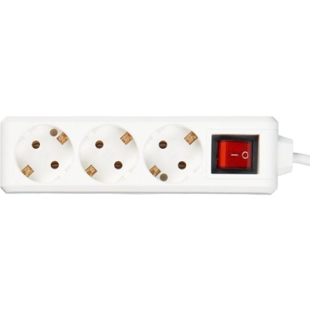 Удлинитель 3х5м с заземл. 16А IP20 У03К 2P+PE 250В ПВС 3х1 с выкл. IEK WYP10-16-03-05-ZK-N