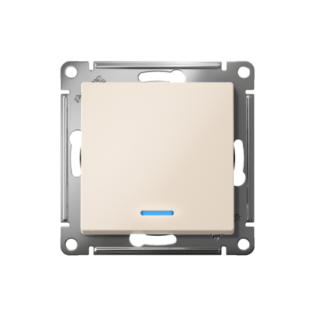 Переключатель проходной 1-кл. СП AtlasDesign 10А IP20 (сх. 6а) 10AX с подсветкой механизм беж. SE ATN000263