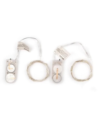 Гирлянда DC-G05-20WS2 20LED 2xCR2032 (в компл.) бел. (уп.2шт) ФАZА 5048010