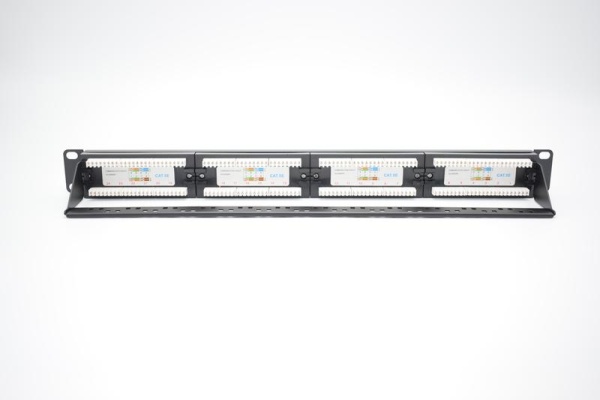 Патч-панель 19 1U кат.5E неэкранир. 24 порта RJ45 Dual IDC с задним кабельным организатором TOKOV ELECTRIC TKE-PP-5E-1U-24P-UTP-CO