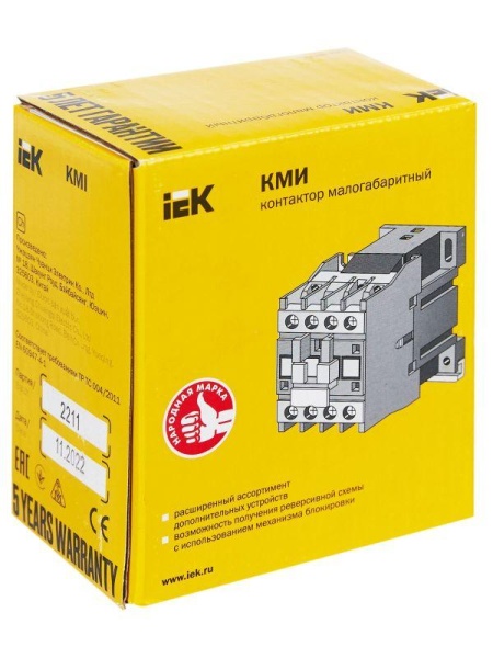 Контактор КМИ-11810 18А 24В/АС3 1НО KARAT IEK KKM11-018-024-10