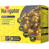 Гирлянда светодиодная 61 827 NGF-S01-140WW-10-15.5m-230-C8-BL-IP44 Navigator 61827