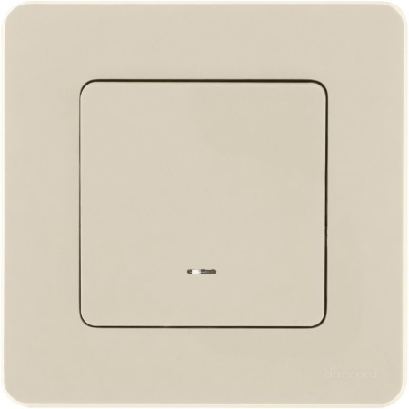 Выключатель 1-кл. Inspiria 10А IP20 250В 10AX с подсветкой/индикацией механизм сл. кость IEK 673611