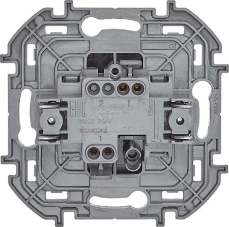 Выключатель 1-кл. Inspiria 10А IP20 250В 10AX механизм антрацит IEK 673603