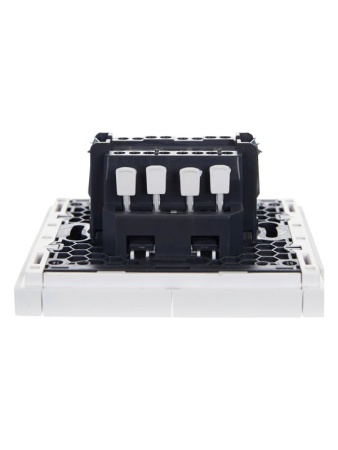 Выключатель проходной 2-кл. СП FORTE&PIANO 10А FP207 бел. IEK FP-V22-0-10-1-K01