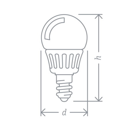 Лампа светодиодная 94 476 NLL-P-G45-5-230-2.7K-E14 5Вт шар 2700К тепл. бел. E14 330лм 176-264В Navigator 94476