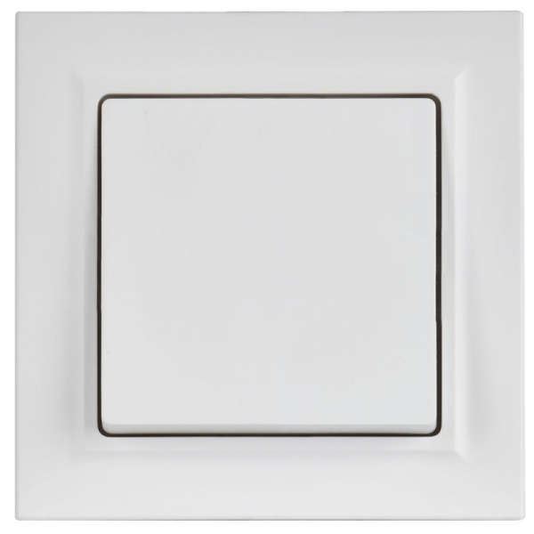 Выключатель 1-кл. СП BRITE ВСР10-1-0-БрАБ 10А в сборе арктич. бел. IEK BR-V10-0-10-K91-F