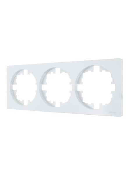 Рамка 3-м OSEN горизонт. квадрат бел. LEZARD 743-0200-148