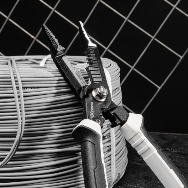 Плоскогубцы профессиональные многофункциональные 200мм Kranz KR-12-4655-5