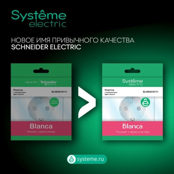 Розетка компьютерная 1-м СП Blanca RJ45 кат.5E бел. SE BLNIS045001