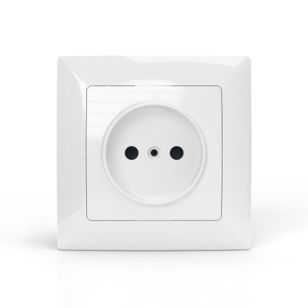 Розетка 1-м СП AVA 16А IP20 без заземл. без защ. шторок в сборе бел. TOKOV LIGHT TKL-AV-R1F-C01