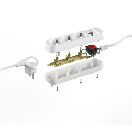 Удлинитель 3х3м с заземл. с выкл. ПВС 3х1 UDL-16-330-ES Greenline Эра Б0065056