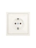 Розетка 1-мест. с/з ПБТ СП ZIMA IP20 16А безвинт. зажим слон. кость LEZARD 704-9088-122BQC