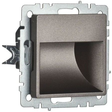 Подсветка светодиодная BRITE встраив. ПЛ20-БрТБ механизм бронза IEK BR-FL20-K45