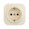 Розетка 1-м ОП Quteo 16А IP20 2P+E с заземл. без защ. шторок сл. кость IEK 782241