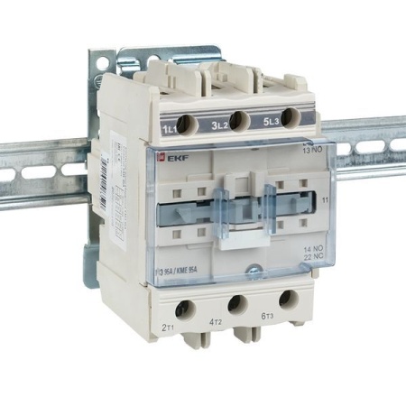 Контактор КМЭ 95А кат. 220В AC 1НО+1НЗ EKF ctr-s-95-220