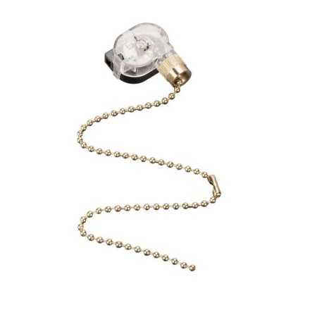 Выключатель для настенного свет. с цепочкой 270мм зол. Rexant 32-0102