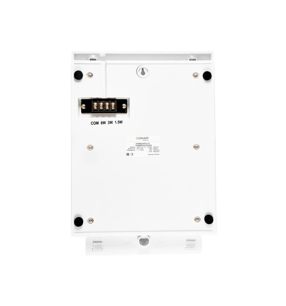 Громкоговоритель трансляционный настенный SWS-106-103 100В 6/3/1.5Вт 180Гц-15кГц звуков. давл. 90±3дБ чувствит. 90±3дБ 296х200х84мм 0.88кг ABS-пластик винтов. клеммы до 2х1.5мм SONAR Rbz-361112