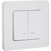 Выключатель 2-кл. Inspiria 10А IP20 250В 10AX с подсветкой/индикацией механизм бел. IEK 673630