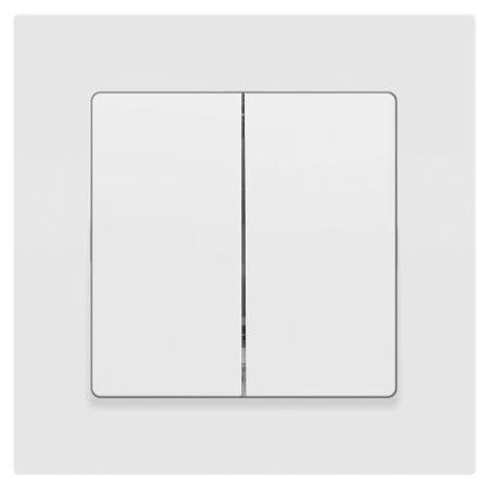 Выключатель 2-кл. СП Accent 6-104-01М 10А IP20 250В AL/CU бел. матов. Intro Б0063456