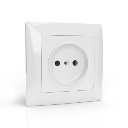 Розетка 1-м СП AVA 16А IP20 без заземл. без защ. шторок в сборе бел. TOKOV LIGHT TKL-AV-R1F-C01