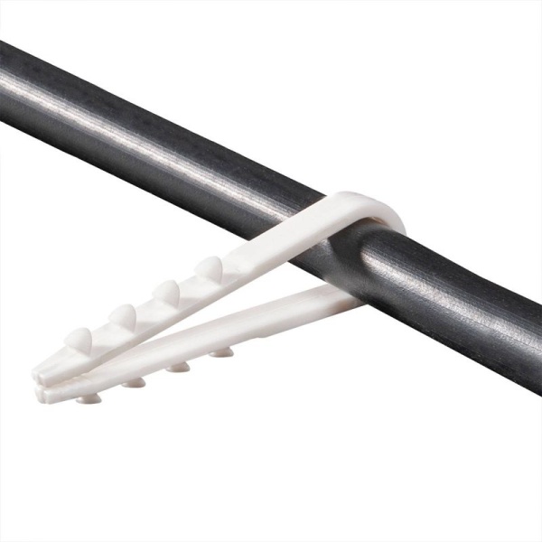 Дюбель-хомут ДХ 11-18 для круглого кабеля нейлон бел. (уп.100шт) Fortisflex 56867