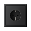Розетка ArtGallery 16А с заземл. защ. шторки механизм карбон SE GAL001045