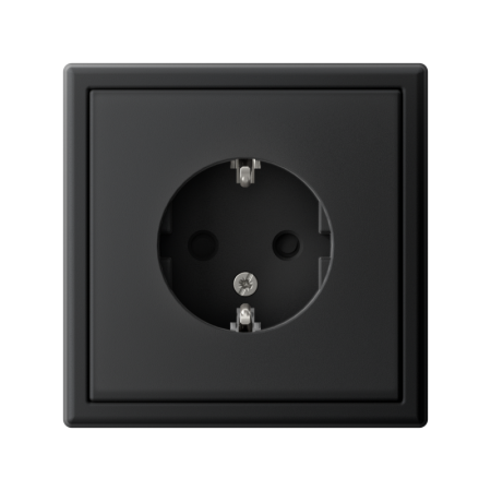 Розетка ArtGallery 16А с заземл. защ. шторки механизм карбон SE GAL001045