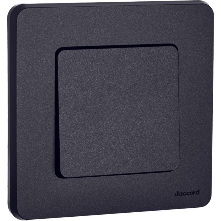 Переключатель 1-кл. Inspiria 10А IP20 250В 10AX механизм антрацит IEK 673653