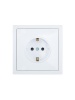 Розетка 1-мест. с защитн.шторк. СП ZIMA IP20 16А ПБТ безвинт. зажим бел. LEZARD 704-0288-124BQC