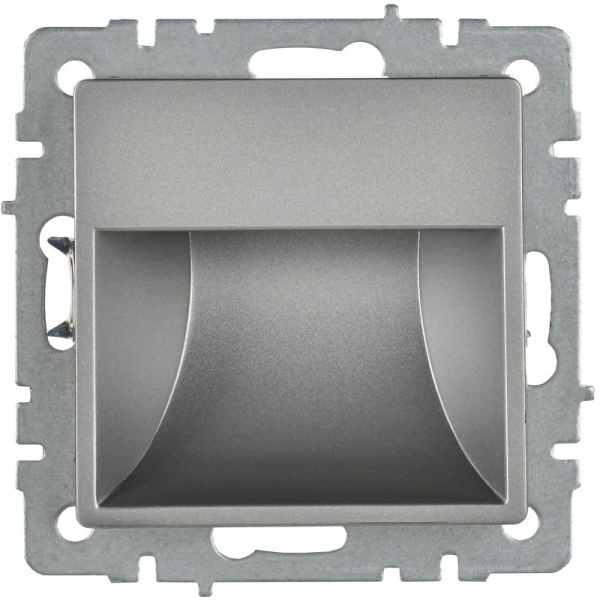 Подсветка светодиодная BRITE встраив. ПЛ20-БрС механизм сталь IEK BR-FL20-K46