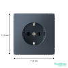 Розетка ArtGallery 16А с заземл. быстрозажим. клем. механизм грифель SE GAL000743S