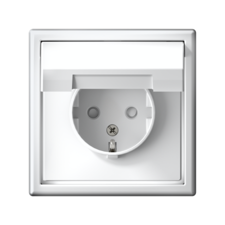 Розетка ArtGallery 16А IP20 с заземл. защ. шторки с крышкой механизм лотос SE GAL001346